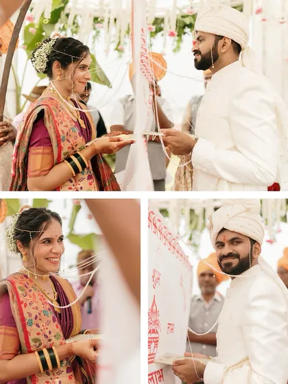 A series of moments from the Antarpat ritual. From the nervous anticipation to the joyous first look, we document the entire emotional arc of this beautiful tradition.