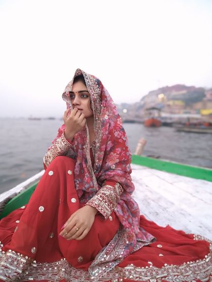 The wind, the water, and a soul at peace. This portrait captures the feeling of being one with the elements in the spiritual city of Banaras.