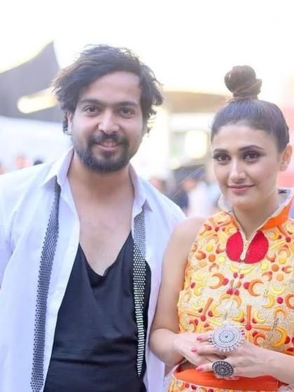 A throwback photo with actress Ragini Khanna. I've been lucky to work with so many talented people throughout my career.