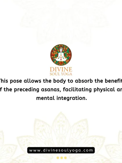 Savasana allows the body to absorb the benefits of the preceding asanas. It facilitates a deep physical and mental integration, which is crucial for the healing process.