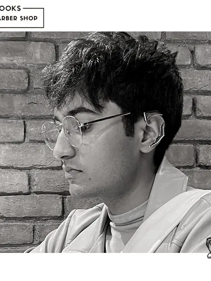 Success favors the well-groomed. This black and white portrait captures a client's edgy, modern style.