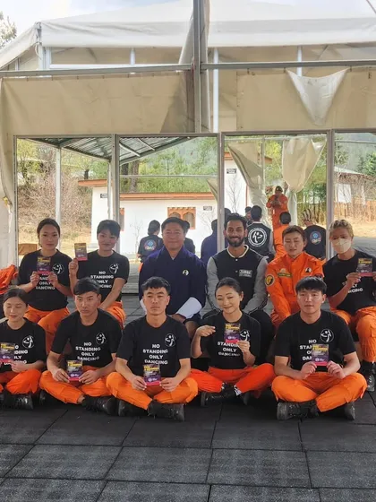 Taking the Zumba love to Bhutan! Here I am with a group of newly certified instructors, proving that this license truly opens doors worldwide. It was an honor to bring the official training to this beautiful country.