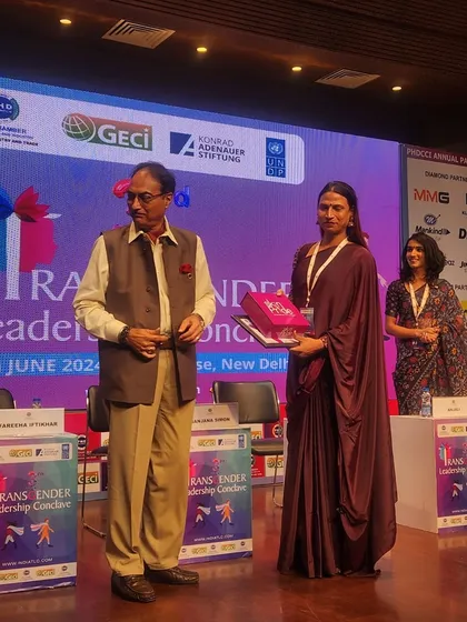 Another award being presented at the conclave. It was an inspiring event celebrating leadership and progress.