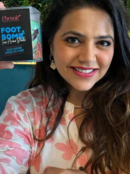 Ready for an at-home spa day. I'm so glad my Foot Bombs are helping you relax and rejuvenate. Seeing you with my products makes all the hard work of handcrafting them worthwhile.