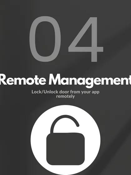 Reason 4: Remote Management. This feature allows you to lock or unlock your door remotely from your app, no matter where you are in the world.
