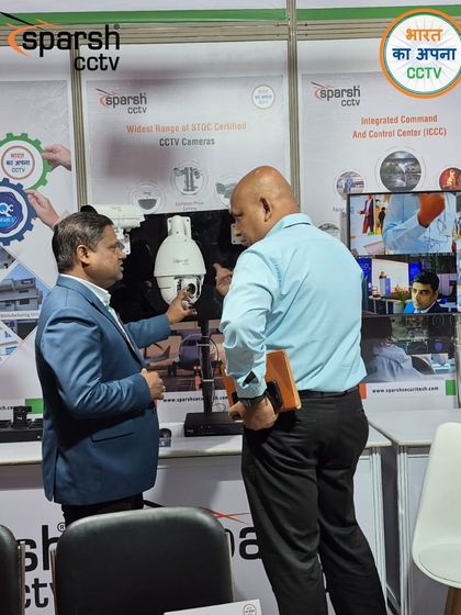 Demonstrating the capabilities of my PTZ cameras to a visitor at the Inter Passenger Terminal Show 2025. My goal is to provide tactical, tested, and trusted solutions.