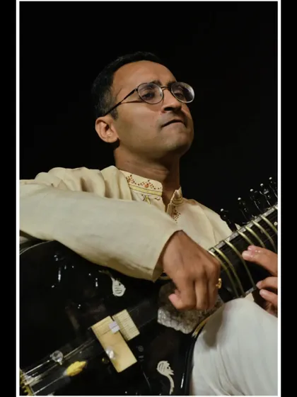 An upward-looking shot, capturing the emotion of the music.