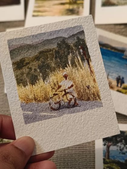 Megha Vinod - Handmade Art & Crafts Miniature Watercolor 'Polaroids' photo 12