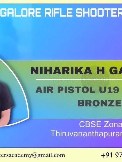 Niharika H Gaikwad's bronze medal win in the Air Pistol U19 category at the CBSE Zonal event, which secured her a spot in the CBSE Nationals.