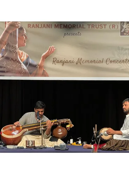 Performing at the Ranjani Memorial Concert in Udupi, a tribute to a wonderful artist. It's an honor to play in memory of musicians who have inspired so many.