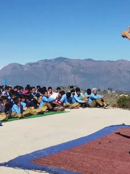 Performing for an audience of school children in Uttarakhand. I believe in taking classical dance to diverse audiences and sharing the art form with the next generation.