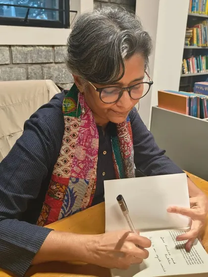 We were honored to host award-winning author Mandira Shah for an intimate session during our National Library Week. The children were captivated as she discussed her book 'Children of the Hidden Land' and shared her writing journey.