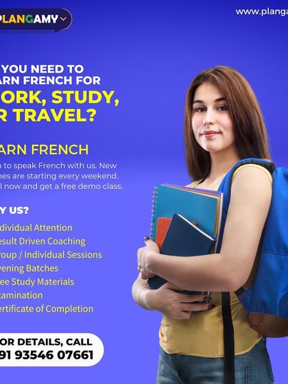 Our French courses cater to all your needs, from professional development to travel plans. Register now for a free demo class to see how we teach.