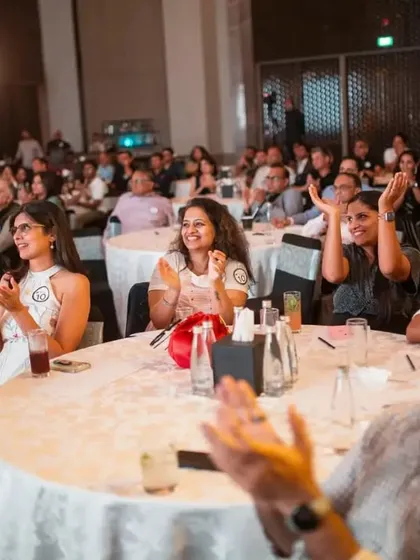 A room full of applause at the JW Marriott Bangalore. It's a great feeling to see an entire audience connected and entertained by the performance.