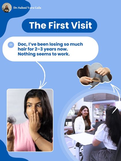 This patient came to me after struggling with hair loss for years with nothing working. This is the start of her story, which shows how a deep dive into her lifestyle uncovered the real issues.