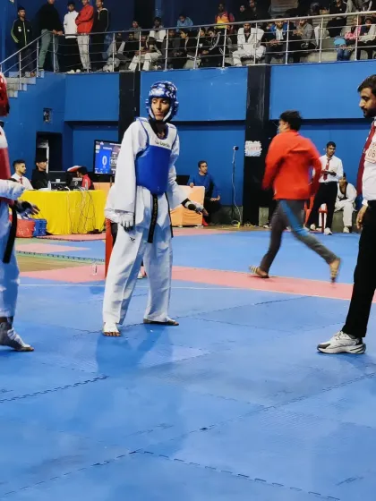 In the ring, ensuring the rules are followed. It is a big responsibility that I take very seriously.