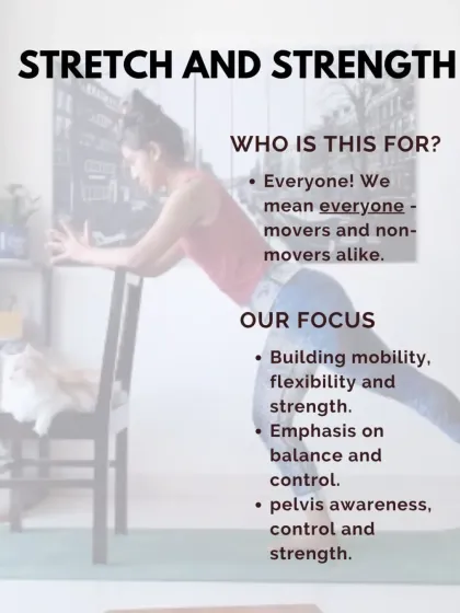 Who is this program for? Everyone. My focus is on building mobility and strength with an emphasis on pelvis awareness and control, which is beneficial for both dancers and non-movers looking to improve their physical health.