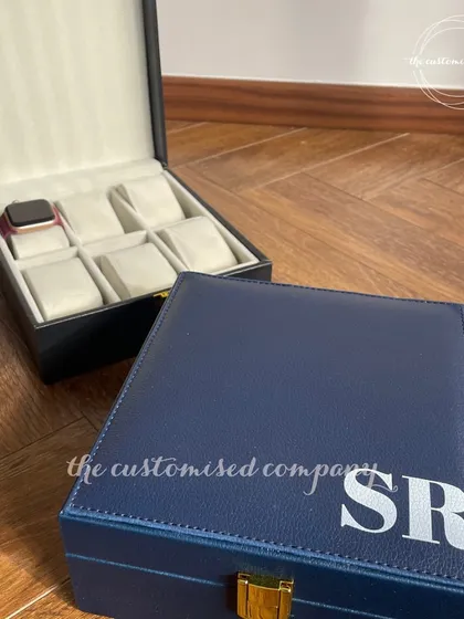 For the collector who values their timepieces, this personalized watch box is the perfect gift. Available in multiple sizes, it’s crafted from quality vegan leather and can be monogrammed for a truly personal touch, keeping precious watches safe and organized.
