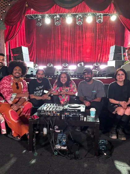 With the crew at Magnetic Fields Festival. Being part of such a renowned festival and sharing the stage with so many talented artists is always an incredible experience.