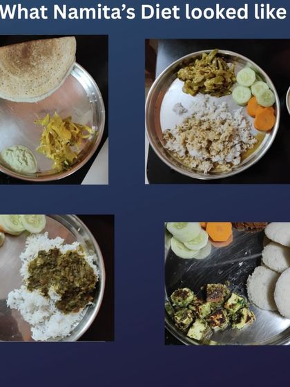 Namita, a busy working mom, lost 13.2 kgs without giving up her favorite South Indian meals like idli and dosa. We focused on adding protein and fiber, daily steps, and home workouts. Her weekly progress sheet and testimonial show the incredible, sustainable results.