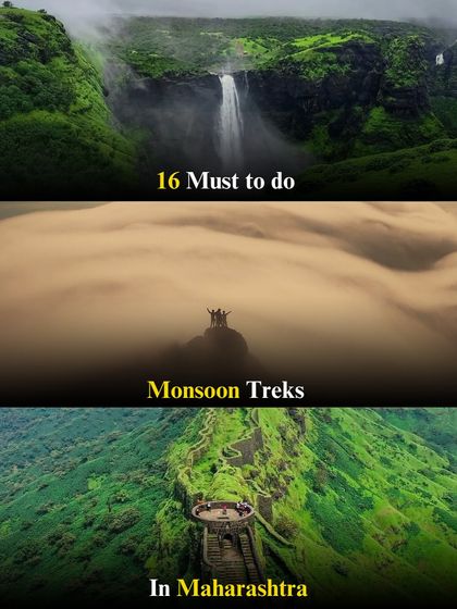 A guide to 16 must-do monsoon treks in Maharashtra, showcasing the best of the Sahyadris.