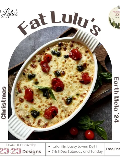 I'm bringing my freshly baked lasagna to the Earth Mela. It's layered with cheese, sauce, and pasta for a truly comforting meal.
