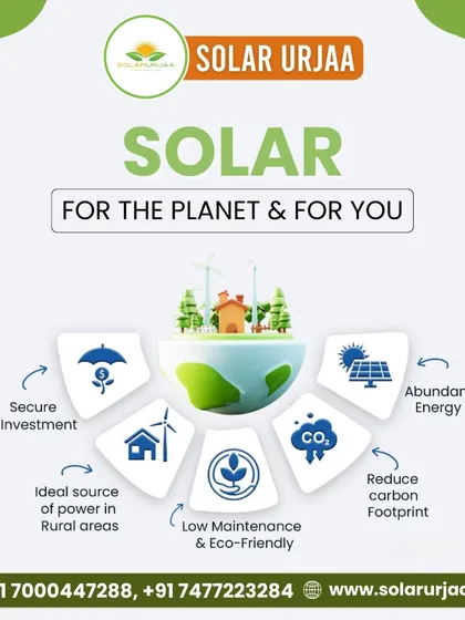 Solar is good for the planet and great for you. It is a secure investment that provides abundant energy, reduces your carbon footprint, and is an ideal, low-maintenance power source for both urban and rural areas.