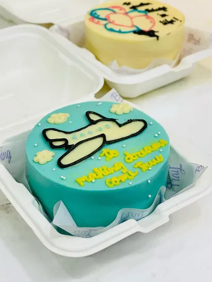 For the dreamer or the traveler, this airplane-themed bento cake is all about making dreams come true.