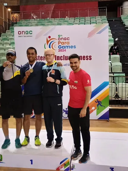 A proud moment for the ESA Family as our para-athlete Dewanshu stands on the podium at the 5th ONGC Para Games. My specialized para-table tennis coaching is designed to help every determined athlete reach their competitive goals.