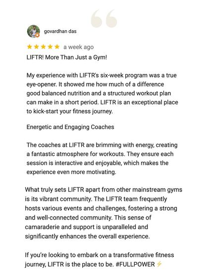 Liftr - 6-Week Body Transformation Program 6-Week Transformation Stories photo 258