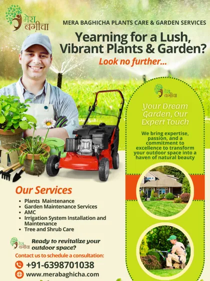 Beyond just renting plants, I offer complete garden and landscape solutions. This includes everything from initial design and plant selection to ongoing annual maintenance contracts (AMC), irrigation system installation, and expert care for your trees and shrubs.
