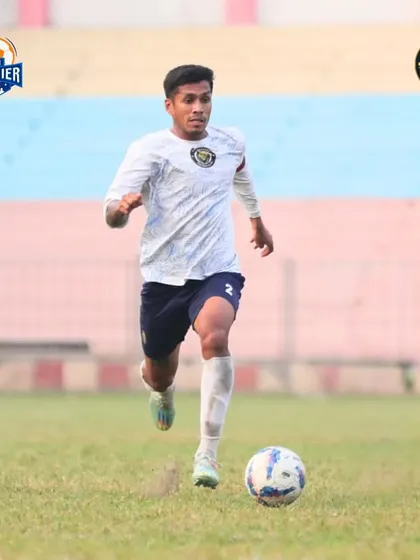 Our captain on the run, leading a counter-attack with speed and purpose.