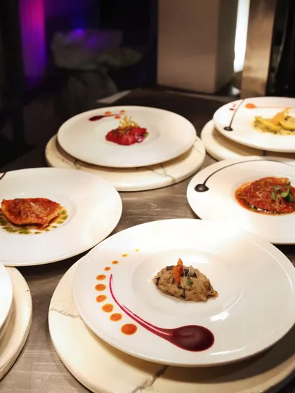 A collection of our artistically plated dishes, each telling a different story of flavour and creativity. This is what we mean by a symphony on a plate.