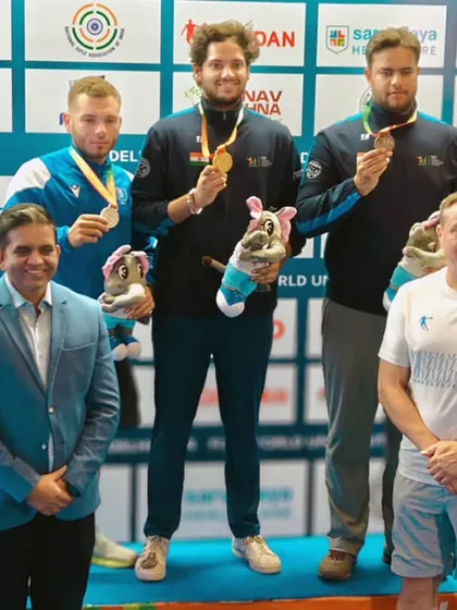 The champions of the Final Skeet Men event. We ensure that every winner's achievement is celebrated, creating inspiring role models for aspiring athletes.