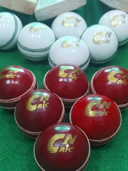 We stock genuine leather cricket balls for serious practice. You can get the classic red ball for day matches or the white ball for practice under lights. No plastic nonsense here.