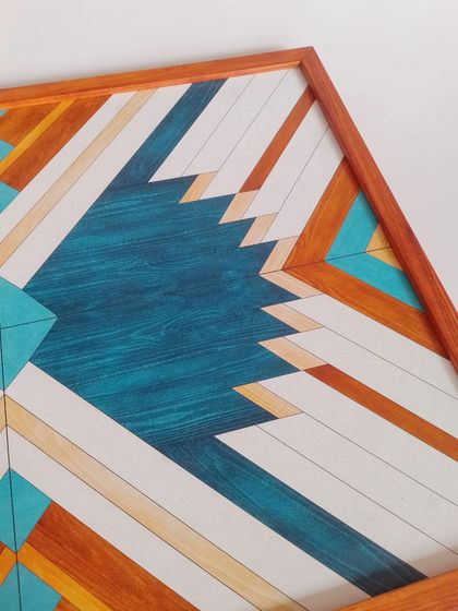 Best of Bharat - 3D & Sculptural Wall Art Colorful Boho & Aztec Mosaics photo 12