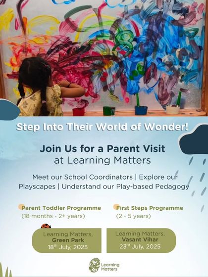 Step into their world of wonder. Our Parent Visits are a special opportunity to meet our coordinators and understand our play-based philosophy for our Parent-Toddler and First Steps programs.
