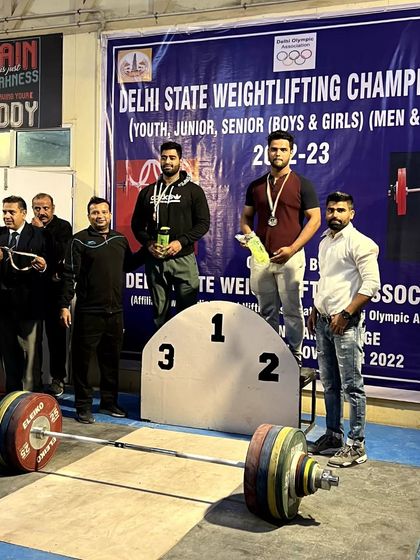 Another view from the podium at the Delhi State Championship. Recognizing the hard work and success of these lifters is a highlight of any competition.