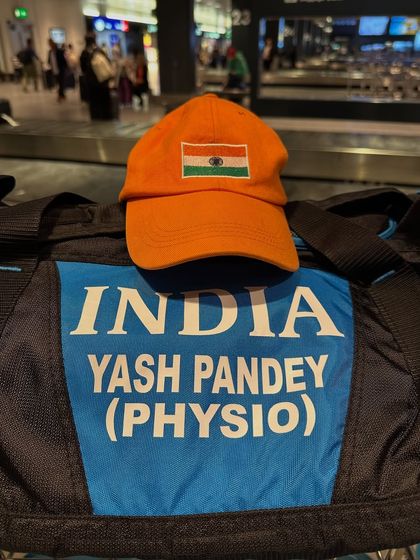 Packed and ready for national duty. My kit bag and cap are more than just gear; they represent my pride and purpose as the physiotherapist for Team India at the Davis Cup.
