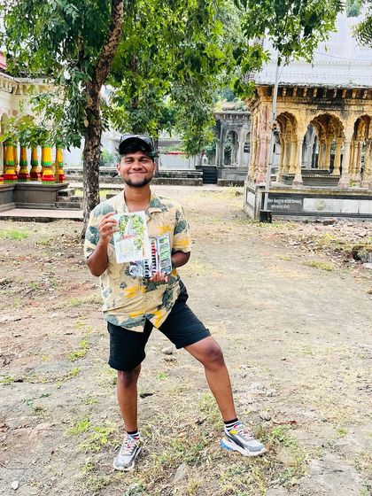 Urban sketching in Nagpur with my sketchbook. It's always fun to explore a new city and document it through my art.