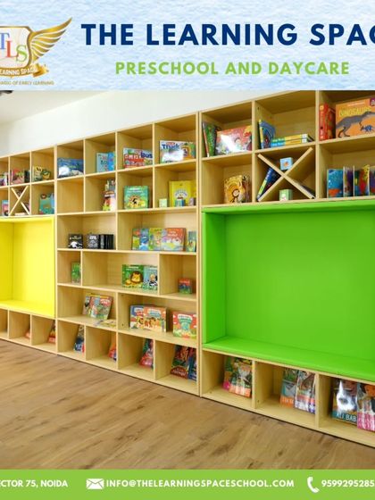 Our reading corner is a cozy nook filled with a diverse collection of storybooks. It's a quiet space designed to help children relax, explore new worlds, and develop a lifelong love for reading.