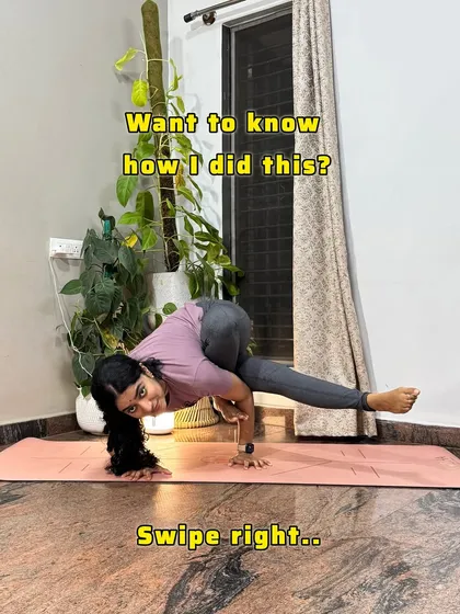 Let's try a fun arm balance! This post breaks down the steps to get into Eka Pada Koundinyasana II, showing you how to build the necessary strength and balance.