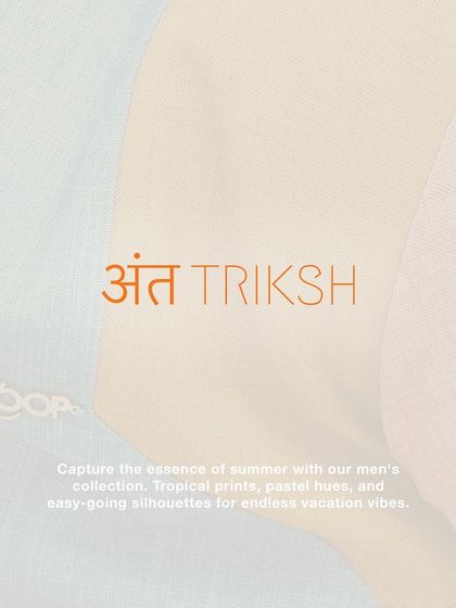 Time to enter the cosmos with my Antriksh collection. This graphic captures the essence of summer with tropical prints, pastel hues, and easy-going silhouettes for endless vacation vibes.