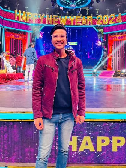 On the set of the StarMaa show, ready for my performance. Even on a big stage, I strive to create a sense of personal connection.