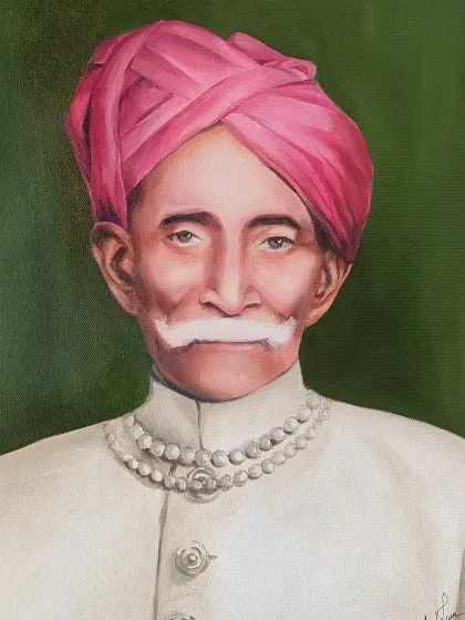 A portrait of a distinguished gentleman in a traditional turban. I focused on capturing his dignified expression and the texture of his clothing.