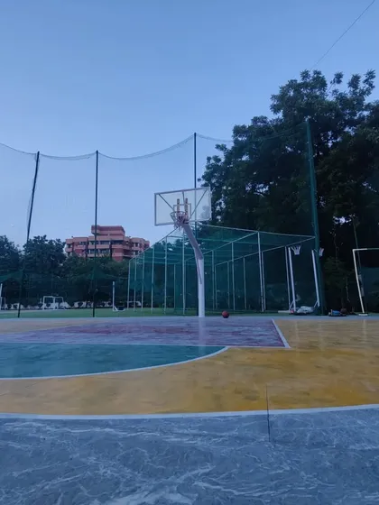 Our court, ready for action. This is a safe and fun environment where kids can learn, play, and grow.
