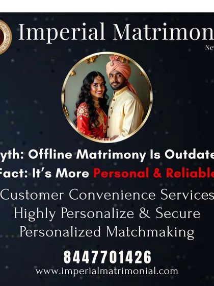 Some believe offline matrimony is outdated, but the fact is, it's more personal and reliable. Our service offers a secure, highly personalized approach that online platforms cannot match.