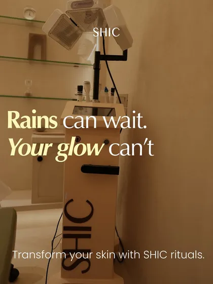 The rains can wait. Your glow cannot. Our clinic and its advanced technology are ready to transform your skin with our signature rituals.