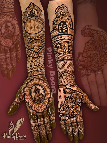 Learning mehndi is more than just technique, it's an emotion. This image shows the kind of intricate and beautiful work my diploma class students learn to create, blending traditional motifs with clean, professional execution.