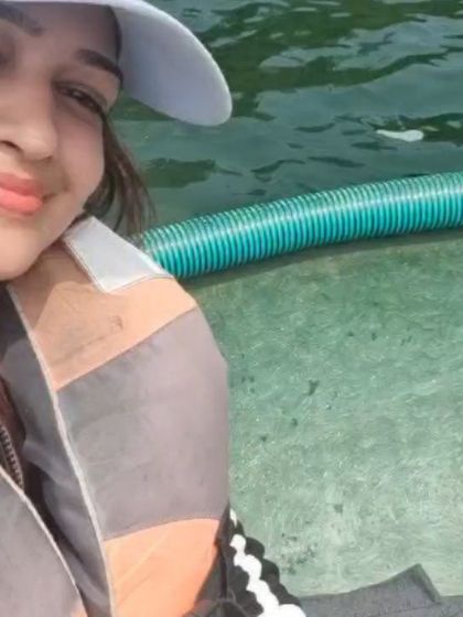 A selfie from a boat ride in Wayanad, capturing the joy of the moment.